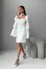 Игривое нарядное платье мини белого цвета, XL(50)