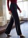Прямые брюки для повседневных образов, чёрные, XL(50)