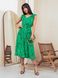Легкое летнее платье зеленого цвета с принтом, 52