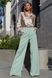 Жіночі брюки палаццо оливкового кольору, XL(50)