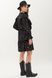Красиве весняне плаття з оборками в горошок чорне, XL(50)