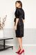Красивое велюровое платье-футляр черное, S(44)