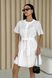 Легке літнє плаття з прошви білого кольору, XL(50)