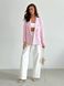 Двубортный твидовый пиджак розового цвета, 44-46