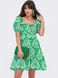 Летнее платье с завышенной талией зеленого цвета, S(44)