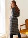 Трикотажне плаття в клітинку з розрізом, XL(50)