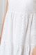 Жіночий сарафан із прошви з високою талією білий, XL(50)