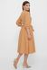 Красивое платье миди расклешенное бежевого цвета, XL(50)