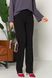 Класичні жіночі брюки з високою талією чорні, 52
