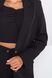 Жіночий брючний костюм трійка чорного кольору, XL(50)