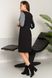 Трикотажне приталене плаття з принтом офісне, XL(50)