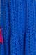 Женский сарафан из прошвы с высокой талией синий, S(44)