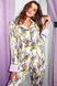 Шелковая пижама с цветочным принтом, XL(50)