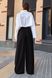 Стильные брюки палаццо черного цвета, XL(50)