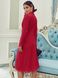 Ефектне плаття піджак червоного кольору з розрізом, L(48)