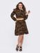 Сукня міді з леопардовим принтом, XL(50)