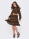 Платье миди с леопардовым принтом, XL(50)