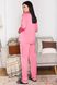 Женская шелковая пижама розового цвета, S(44)