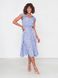 Легкое летнее платье голубого цвета с принтом, XL(50)