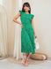 Летнее платье зеленого цвета с открытой спиной, XL(50)
