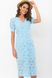 Модное летнее платье из прошвы голубое, XL(50)