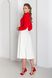 Модна червона блузка з креп-шифону, S(44)