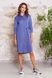 Бавовняне плаття сорочка прямого крою синє, XL(50)