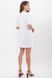 Коротке біле плаття з воланами, L(48)