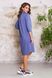 Бавовняне плаття сорочка прямого крою синє, XL(50)