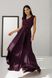 Изысканное вечернее платье из шелка фиолетового цвета, L(48)