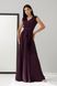Изысканное вечернее платье из шелка фиолетового цвета, L(48)