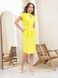Літня лляна сукня жовтого кольору, XL(50)