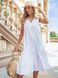 Літнє лляна плаття А-силуету білого кольору, XL(50)
