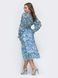 Яркое шифоновое платье с цветочным принтом, XL(50)