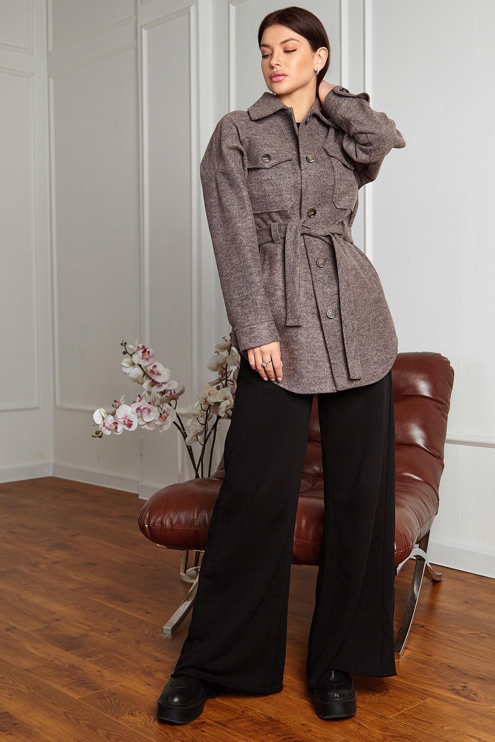 Кашемірове пальто жіноче демісезонне - фото