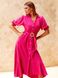 Летнее платье рубашка розового цвета, S(44)