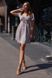 Літня сукня міні з високою талією бузкова, XL(50)