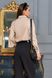 Красива бежева блузка з воланом, XL(50)