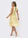 Легкое шифоновое платье на лето желтое, S(44)