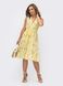 Легка шифонова сукня на літо жовта, S(44)