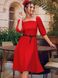 Червона сукня з розкльошеною спідницею, L(48)