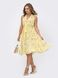 Легка шифонова сукня на літо жовта, S(44)