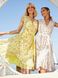 Легкое шифоновое платье на лето желтое, S(44)