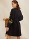 Чорна сукня з вишивкою в етнічному стилі, 48-50