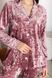 Жіночий велюровий домашній костюм бузкового кольору, 52