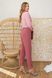 Стильная розовая блузка из креп-шифона, S(44)