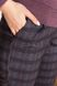Жіночі трикотажні штани в клітку укорочені, S(44)