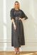 Довге літнє плаття в горошок чорне, XL(50)