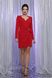 Нарядне червоне плаття на запах з люрексом, XL(50)