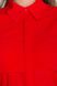 Модная красная блузка из креп-шифона, 52